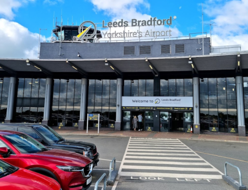 is it easy to get a taxi at Leeds Bradford Airport?