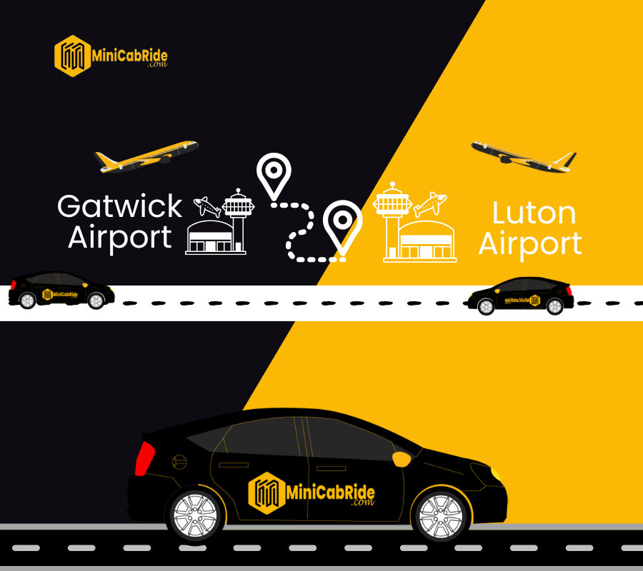 Gatwick to Luton Airport Taxi Transfers