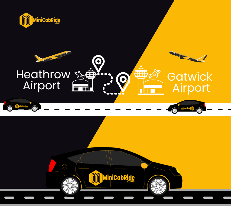 Heathrow Airport to Gatwick Taxi Transfers