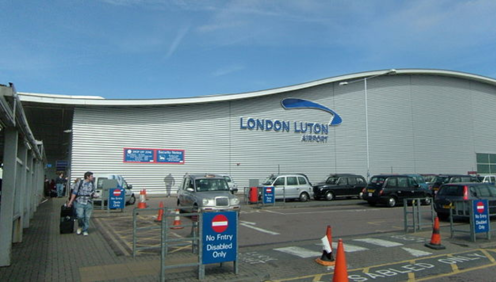 taxi at Luton Airport