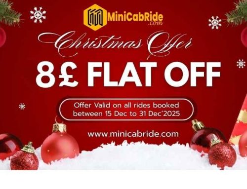 Christmas holiday discount by MiniCabRide – Save £8 on every ride