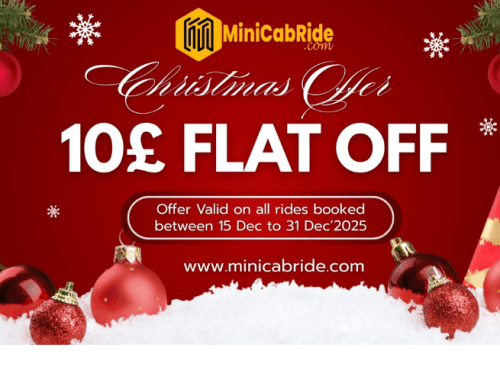 Christmas holiday discount by MiniCabRide – Save £10 on every ride
