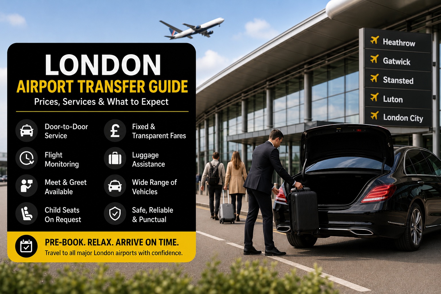 Airport Transfers From London to All UK Airports Airport Transfers From London to All UK Airports